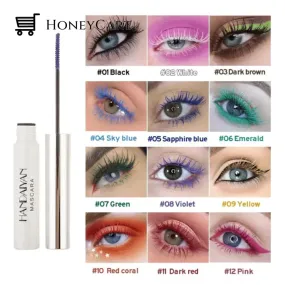 12 Colors Colorful Mascara