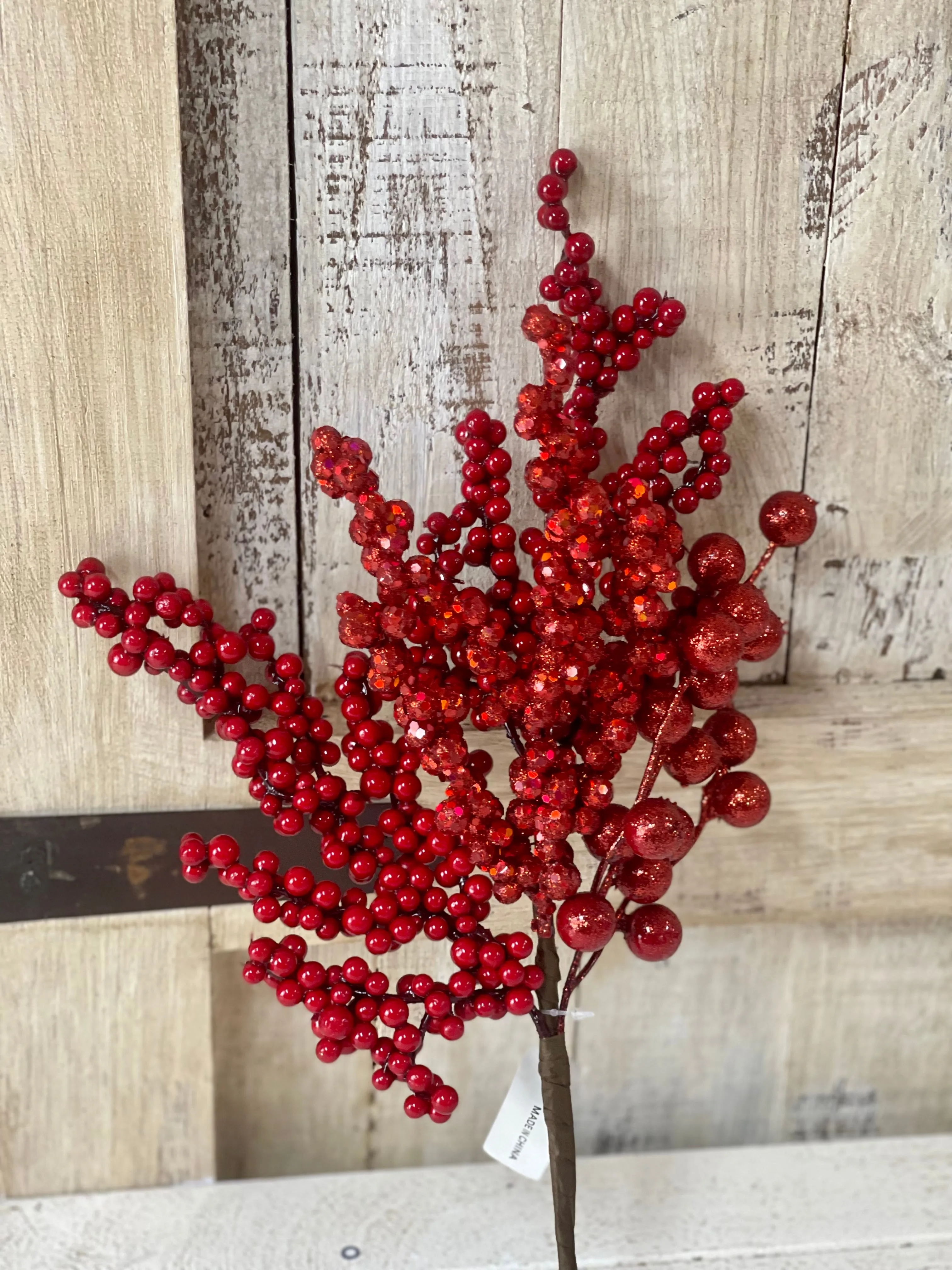 15 Inch Mixed Red Berry Pick