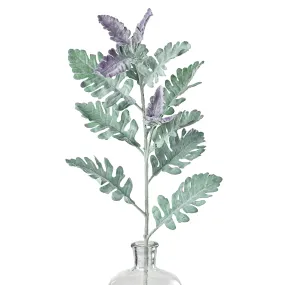 29" Flocked Dusty Miller Spray