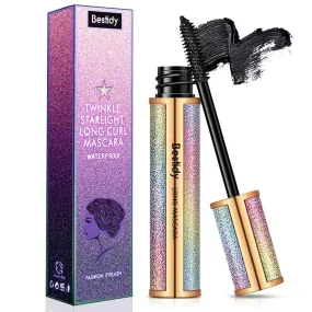 4D Silk Fiber Lash Mascara,Natural Waterproof Smudge-proof Mascara,Natural Thickening Lengthening Mascara No Clumping, No Smudging Lasting All Day (black)