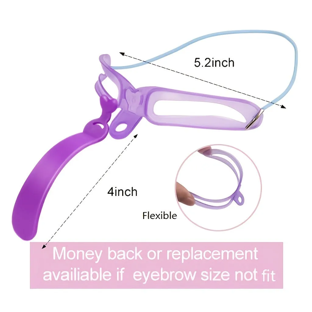 8-piece Eyebrow Stencils Set: Eyebrow Shaping Kit with Handle, Includes 8 Styles of Reusable Eyebrow Templates.