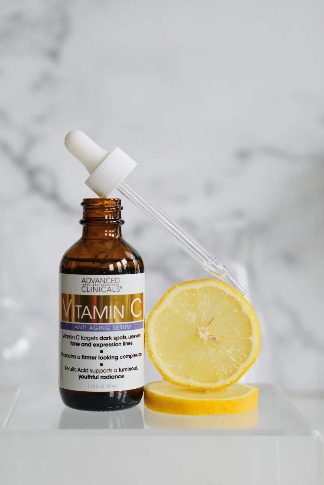 Advanced Clinicals Vitamin C Skin Care set for face and body. Spa Size 16oz Vitamin C cream and Vitamin C face serum for dark spots, age spots, uneven skin tone in as little as 4 weeks!