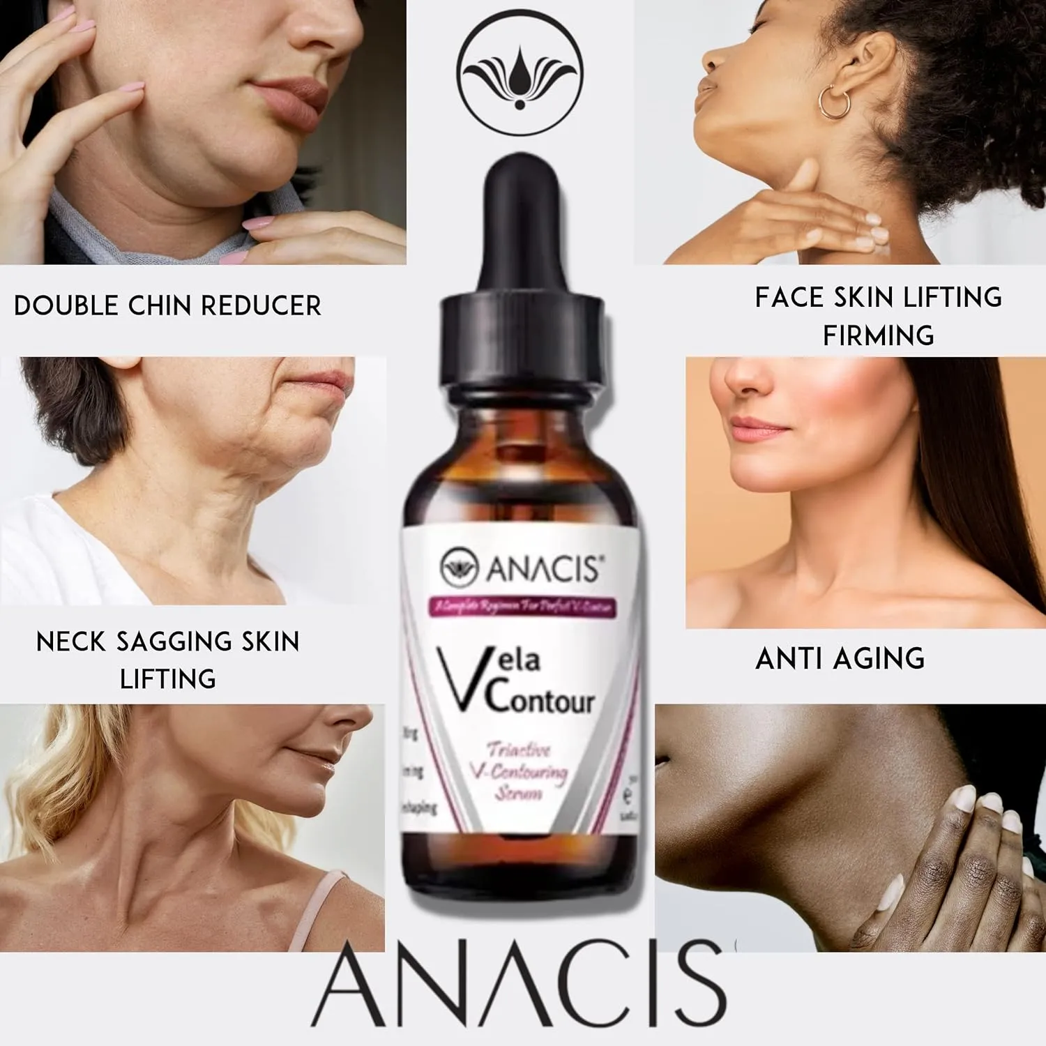 Advanced Neck Chin Jawline Tightening Firming Toning Serum