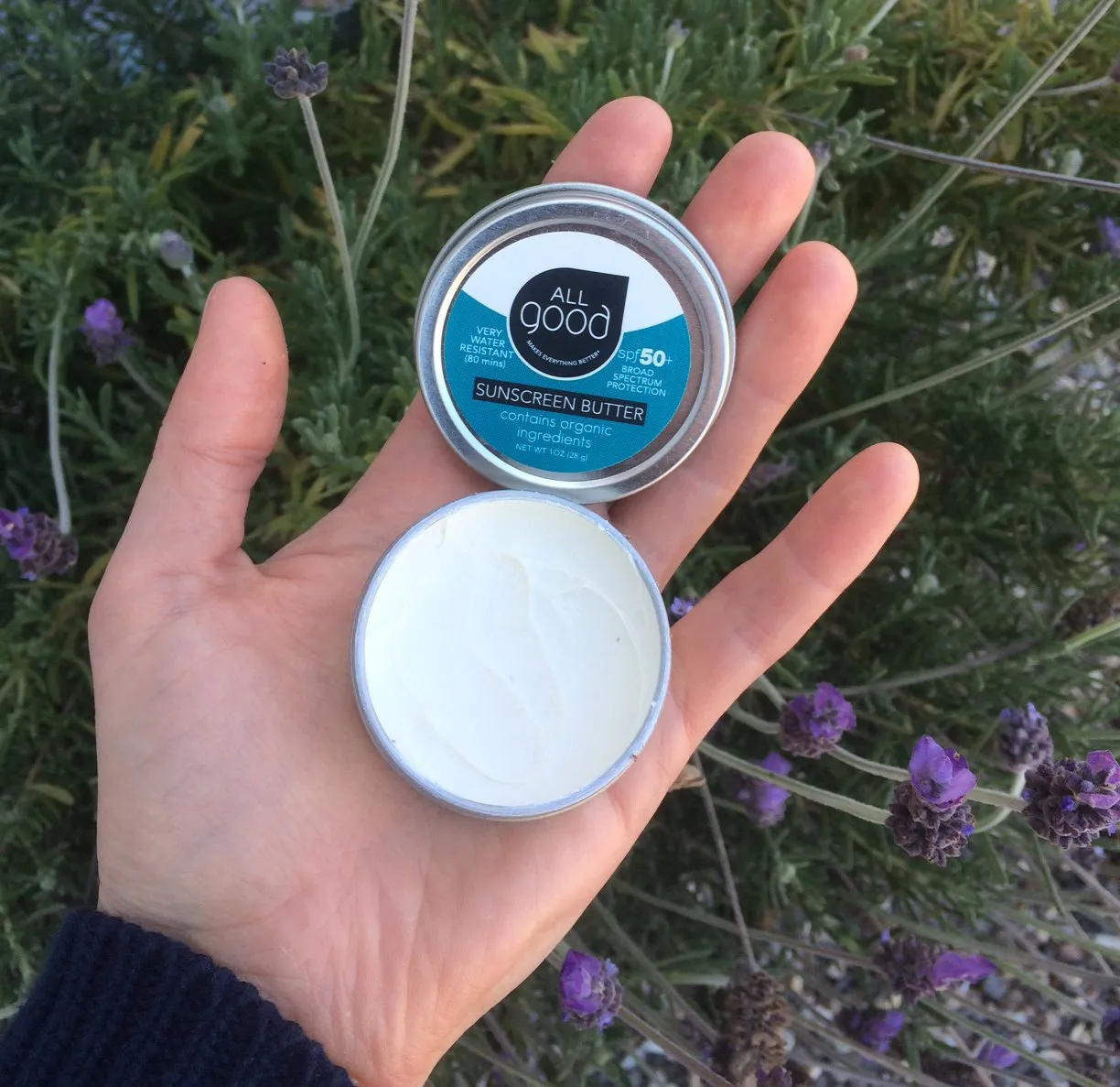 All Good Mineral Face Sunscreen Butter - UVA/UVB Broad Spectrum SPF 50  Water Resistant, Coral Reef Friendly, Organic Ingredients - Zinc, Beeswax, Vitamin E, Coconut Oil (1 oz)(2-Pack) 1 Fl Oz (Pack of 2)