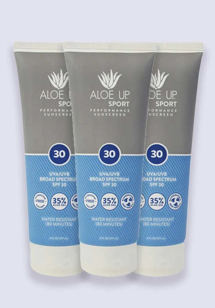 Aloe Up Sport Sun Lotion SPF 30 90ml - 3 Pack Saver