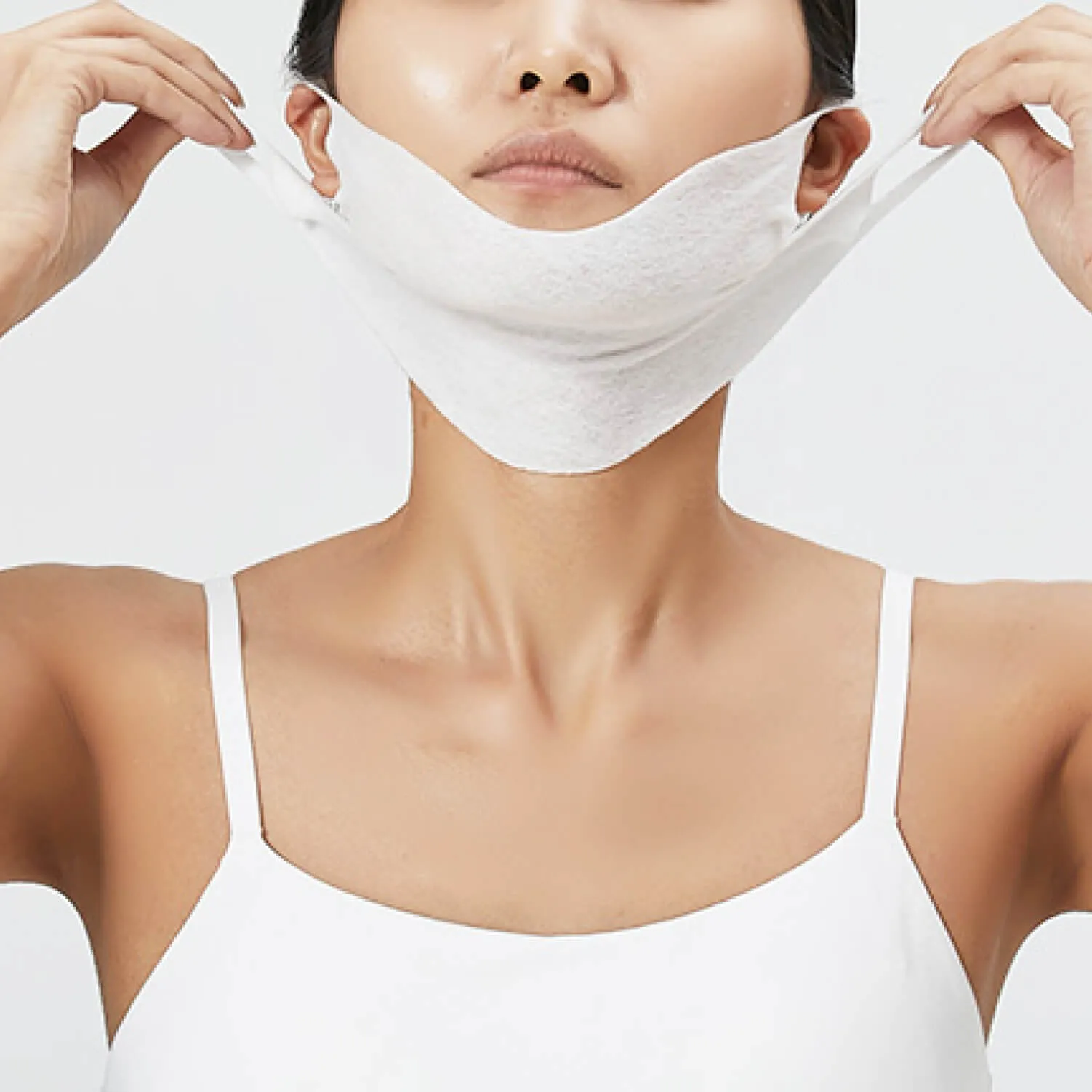 Anacis Advanced Neck Under Chin Mask Works for V-line Neck Chin Jawline - Fine Lines - Neck Wrinkles - Sagging Skin - For Women and Men. (5 Double Masks)