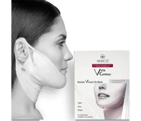 Anacis Advanced Neck Under Chin Mask Works for V-line Neck Chin Jawline - Fine Lines - Neck Wrinkles - Sagging Skin - For Women and Men. (5 Double Masks)