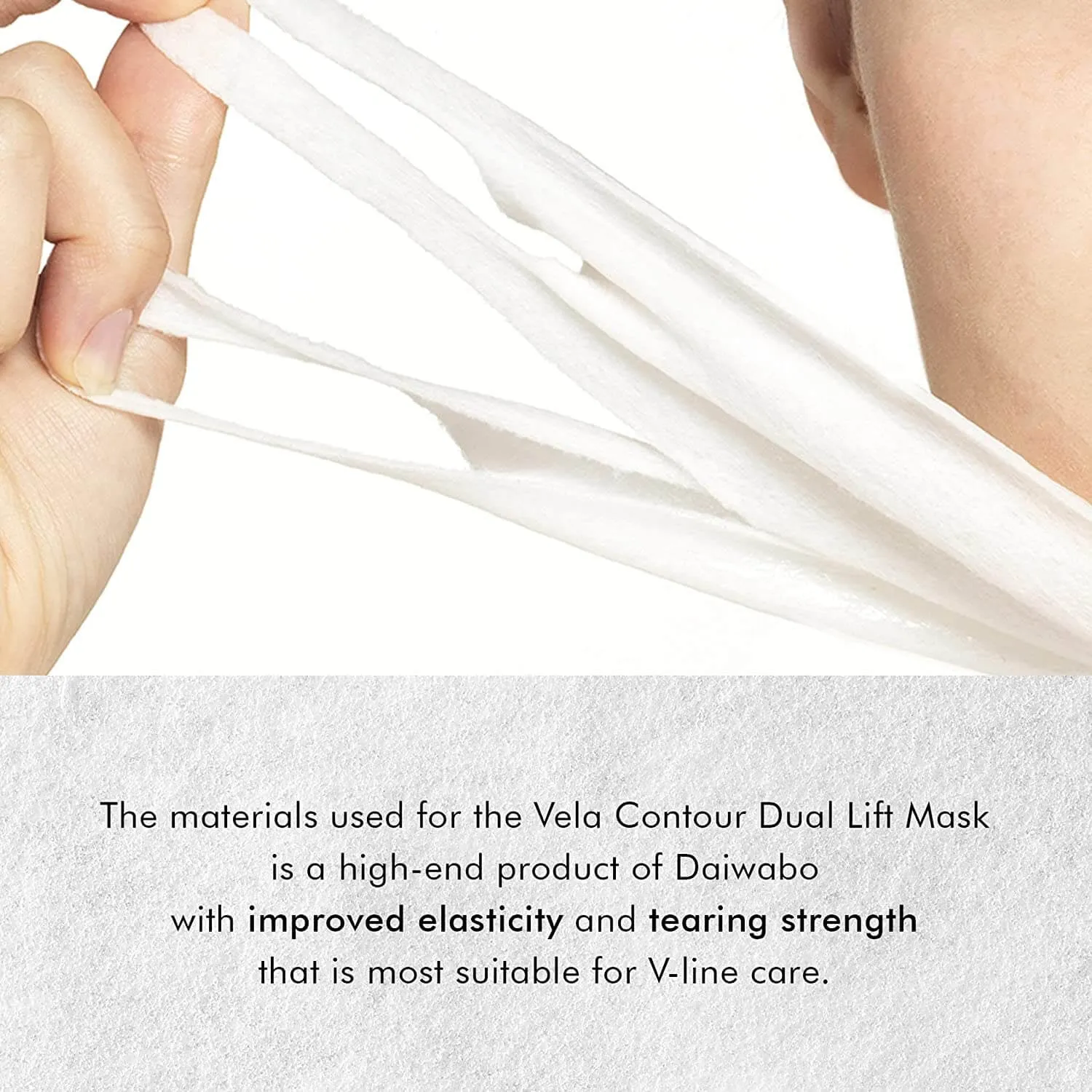 Anacis Advanced Neck Under Chin Mask Works for V-line Neck Chin Jawline - Fine Lines - Neck Wrinkles - Sagging Skin - For Women and Men. (5 Double Masks)