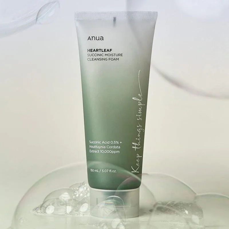 Anua HEARTLEAF SUCCINIC MOISTURE CLEANSING FOAM 150ml