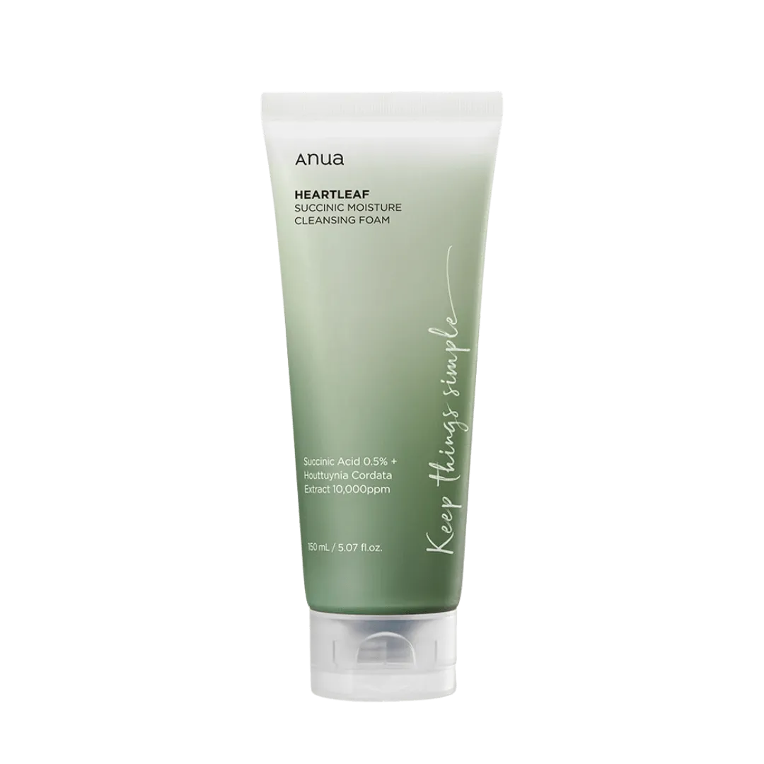Anua HEARTLEAF SUCCINIC MOISTURE CLEANSING FOAM 150ml