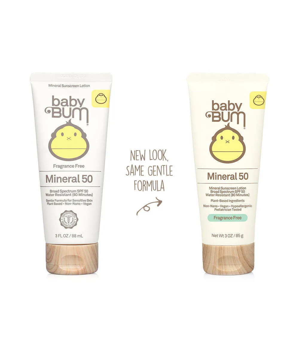 Baby Bum • Mineral SPF 50 Sunscreen Lotion - Fragrance Free
