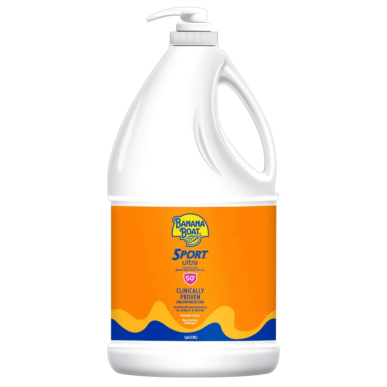Banana Boat Sport Ultra SPF 50 Sunscreen Lotion, 12oz | Banana Boat Sunscreen SPF 50 Lotion, Oxybenzone Free Sunscreen, Sunblock Lotion Sunscreen, Family Size Sunscreen, 12oz