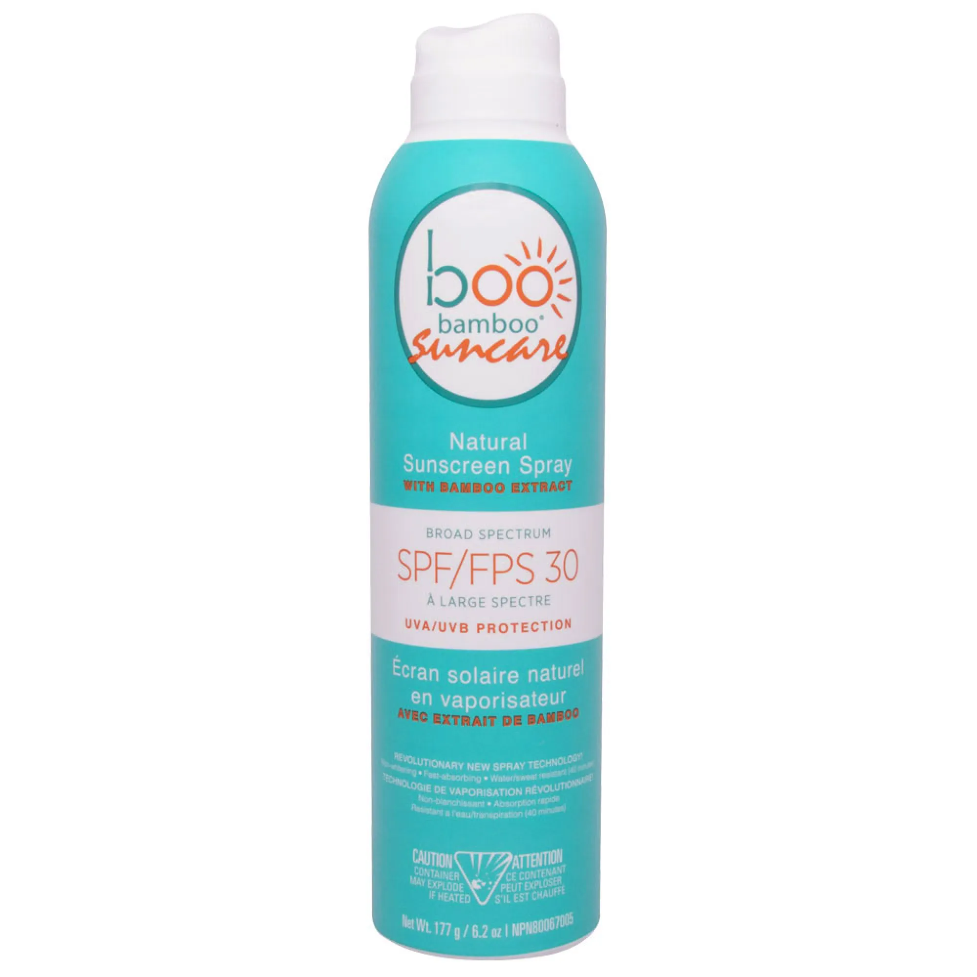 Boo Bamboo - Natural Sunscreen Spray SPF30 - 177g