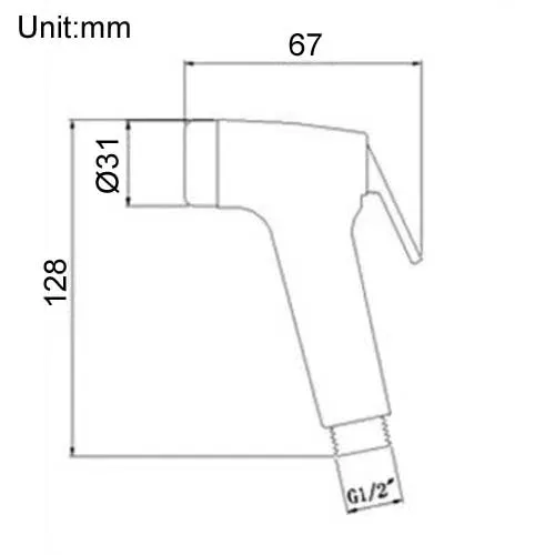 Brass Bidet Toilet Spray Kit