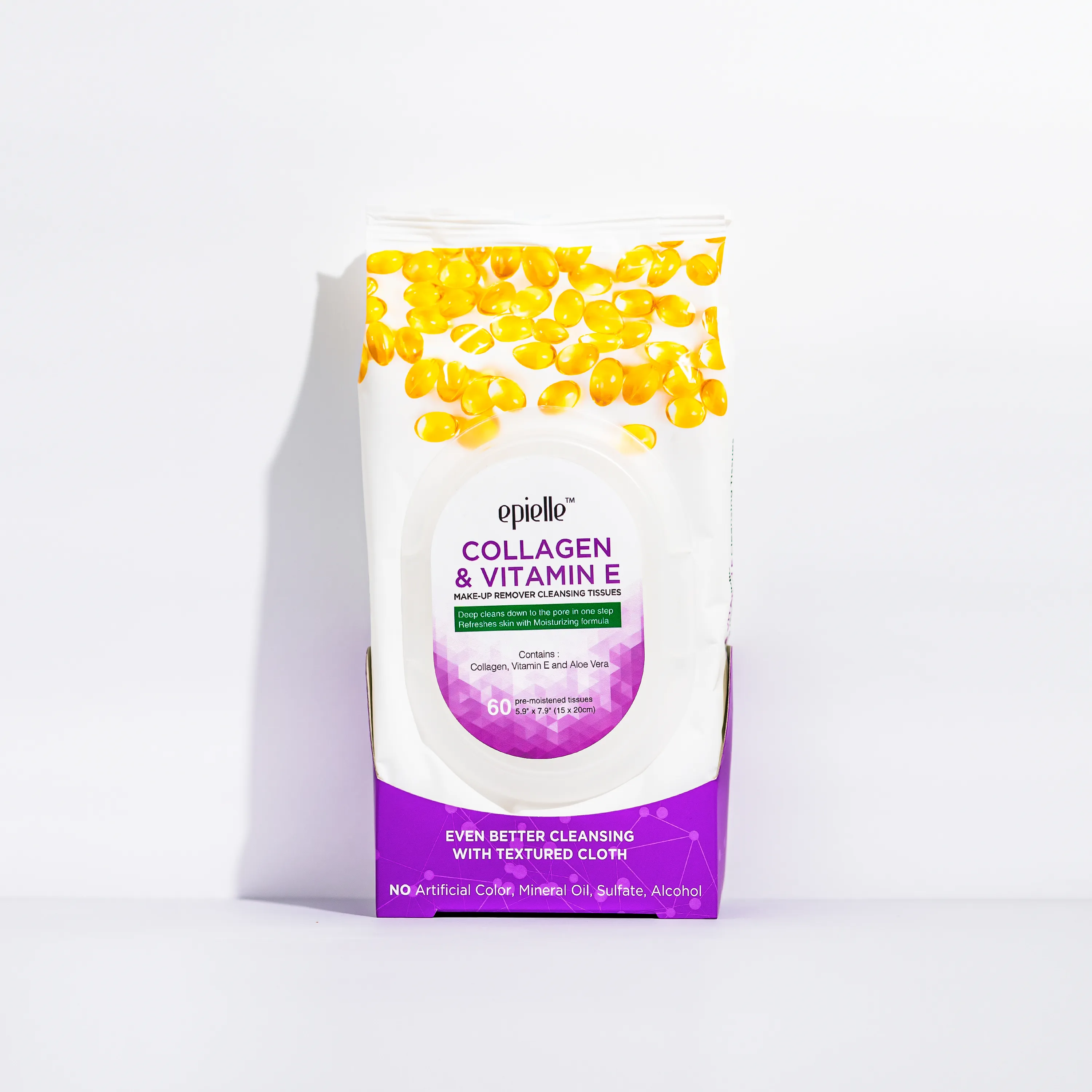 Collagen & Vitamin E Make-Up Remover Cleansing Tissues | 60ct