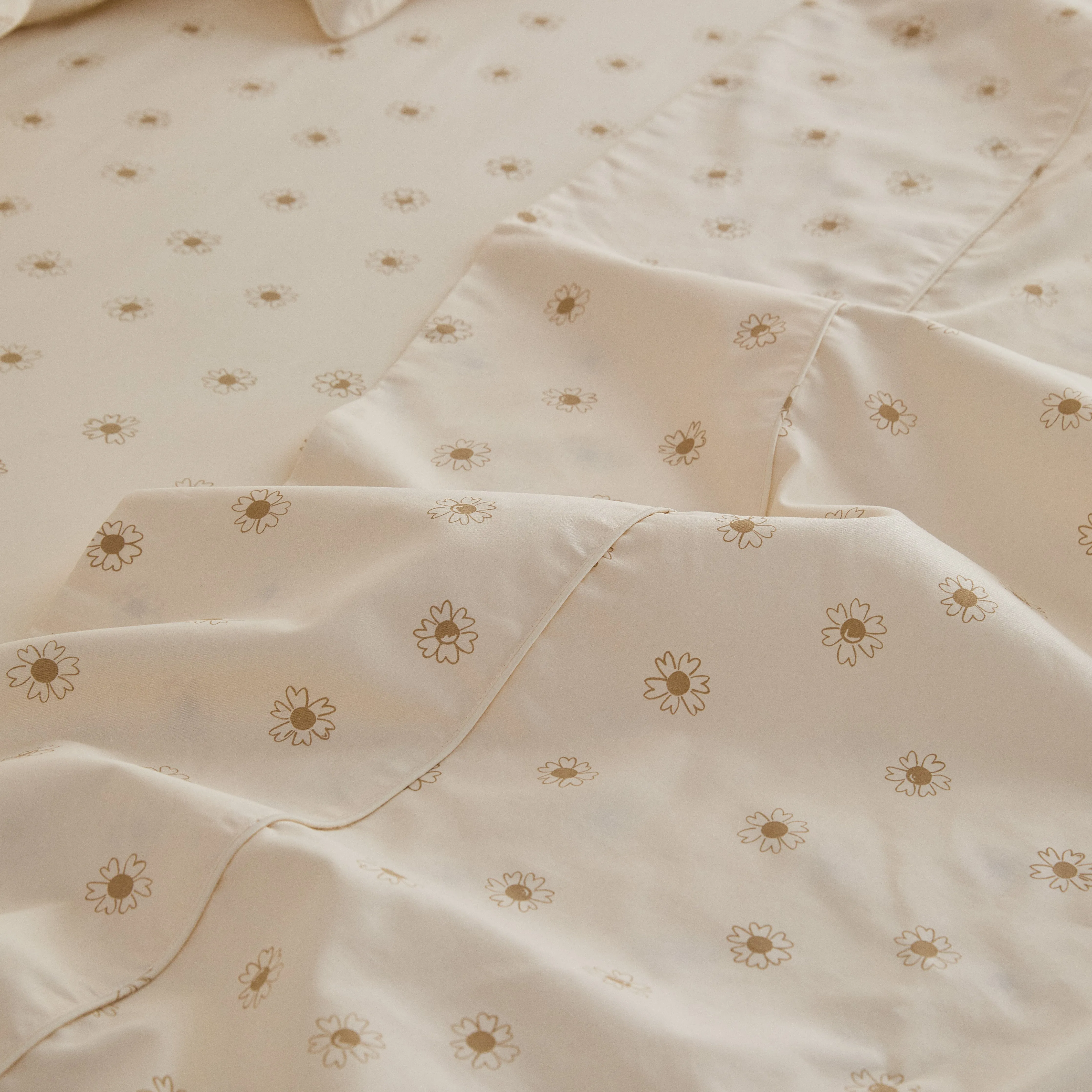 Eden Cotton - Daisy Print Kids Flat Sheet