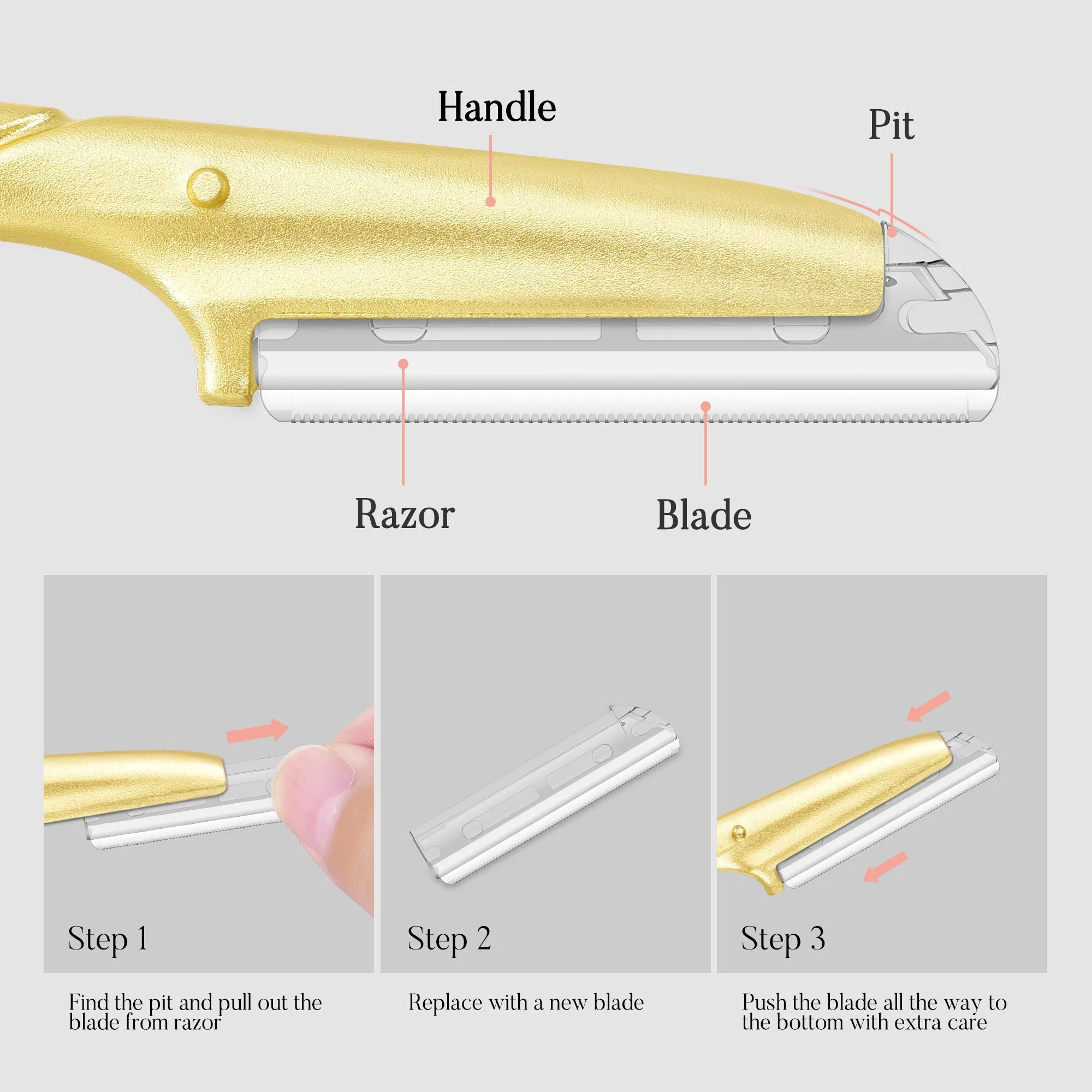 ennva reusable metal razor