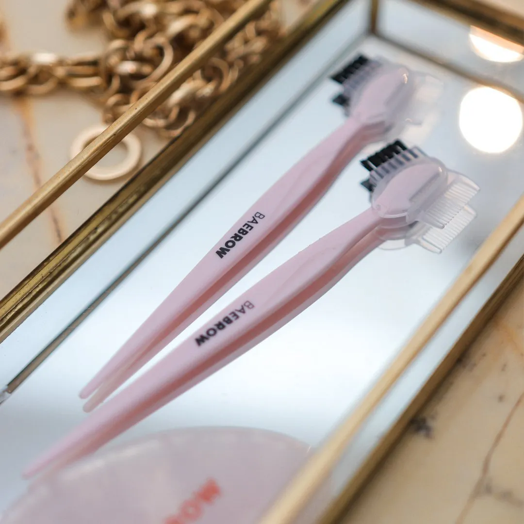 Eyebrow Mini Razor with Groomer - 2 pack