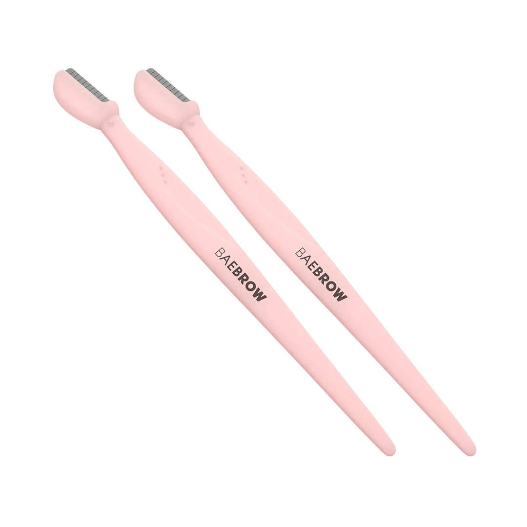 Eyebrow Mini Razor with Groomer - 2 pack