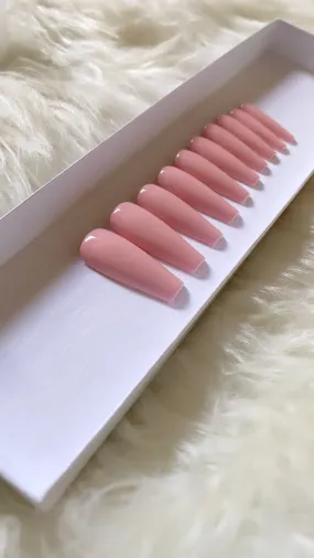For the Love of Shanell: Be Mine | Nude & Red | 20 NAILS PRESS-ON SET