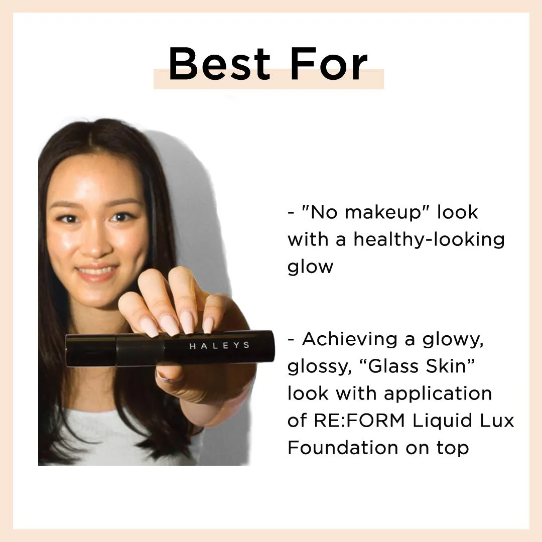 HALEYS RE:INVENT BB Drops (MEDIUM/TAN) Vegan, Cruelty-Free Tinted BB Moisturizer Foundation with Marula Face Oil - Hydrate Skin with Sheer Coverage for a Natural, Healthy-Looking Complexion