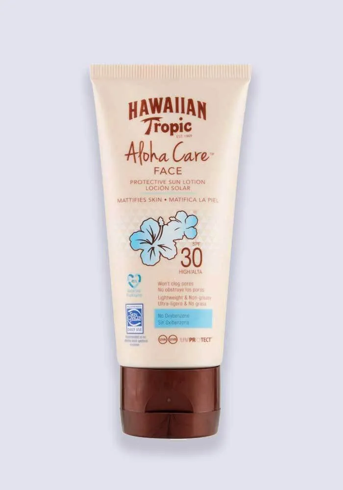 Hawaiian Tropic Aloha Care Face Protective Sun Lotion SPF 30 90ml