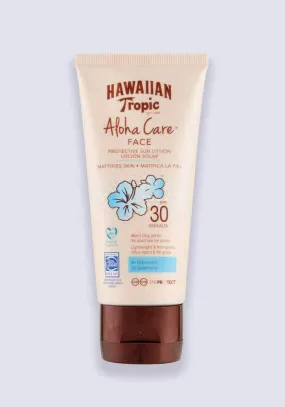 Hawaiian Tropic Aloha Care Face Protective Sun Lotion SPF 30 90ml