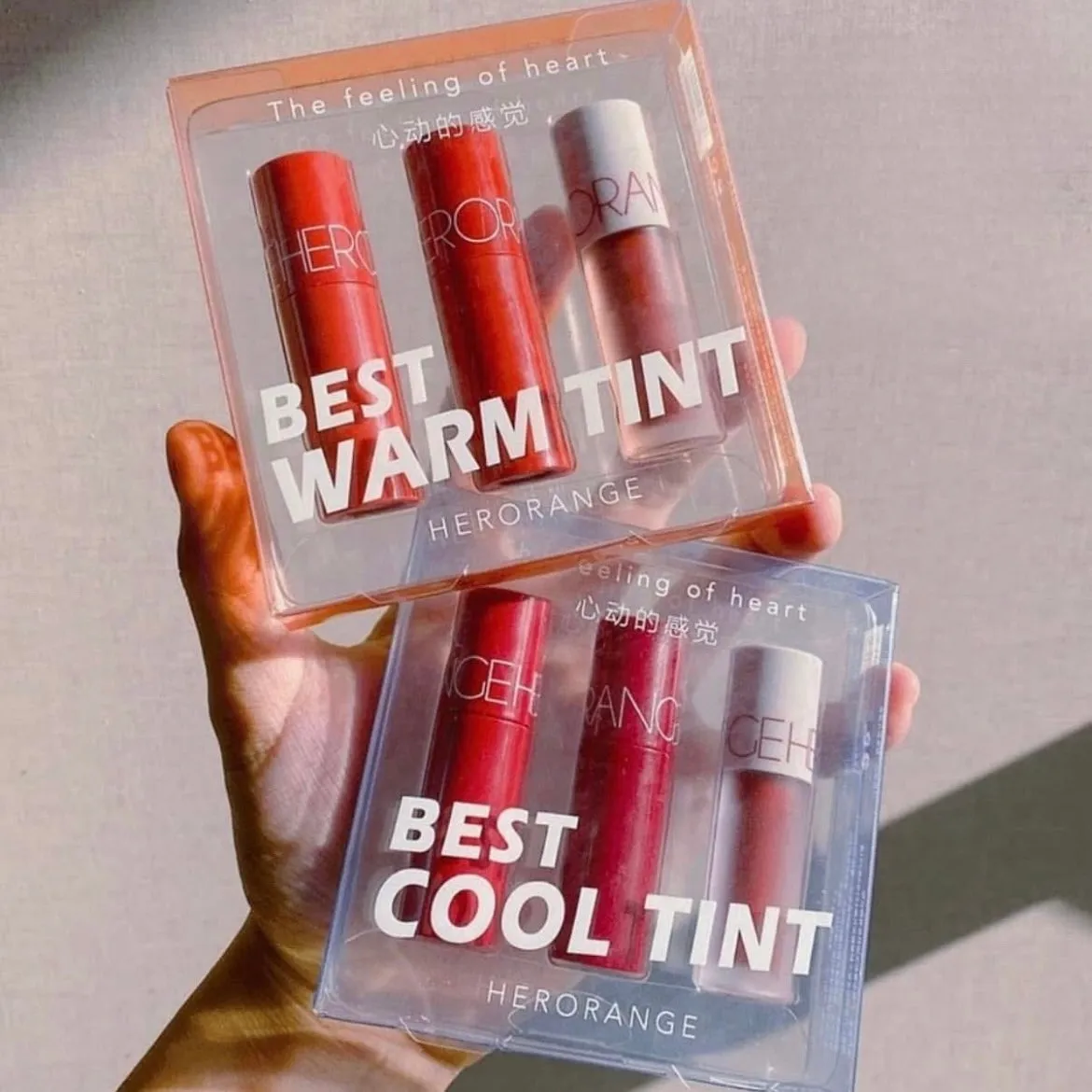 HERORANGE - 3pcs Cool & Warm Matte Lip Gloss