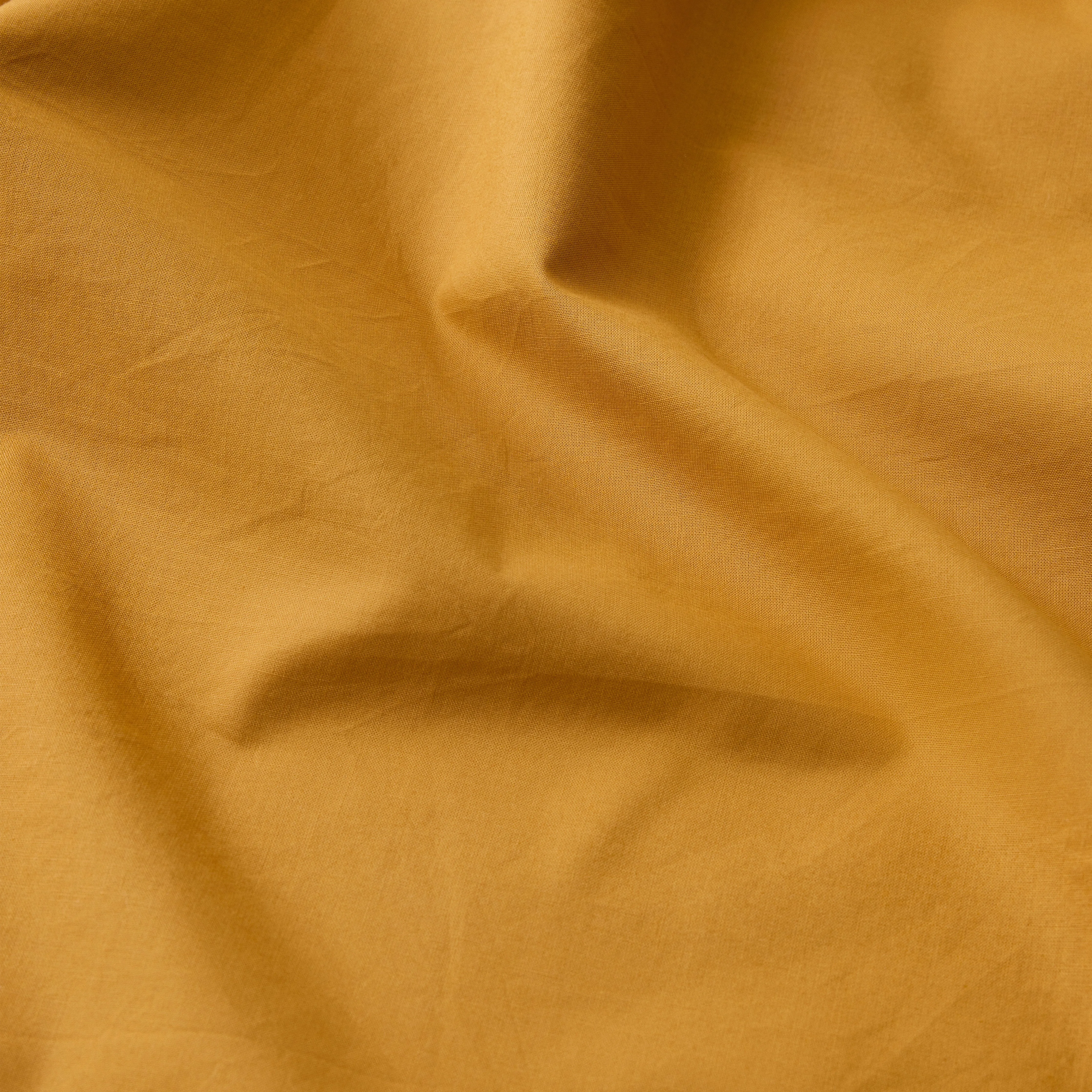 Leo Washed Cotton - Mustard Fitted Sheet