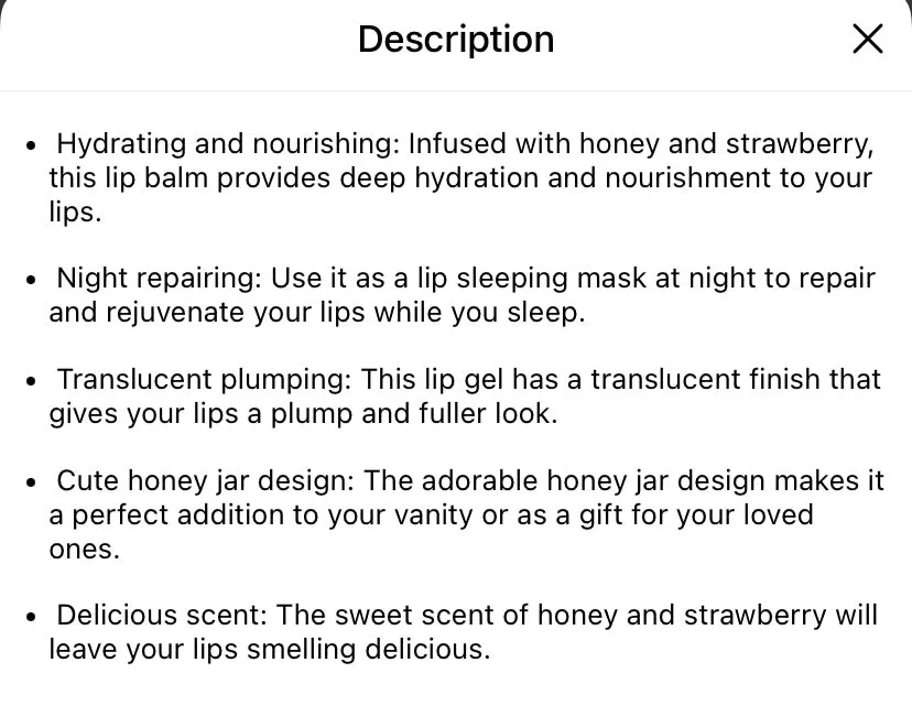 Lip mask