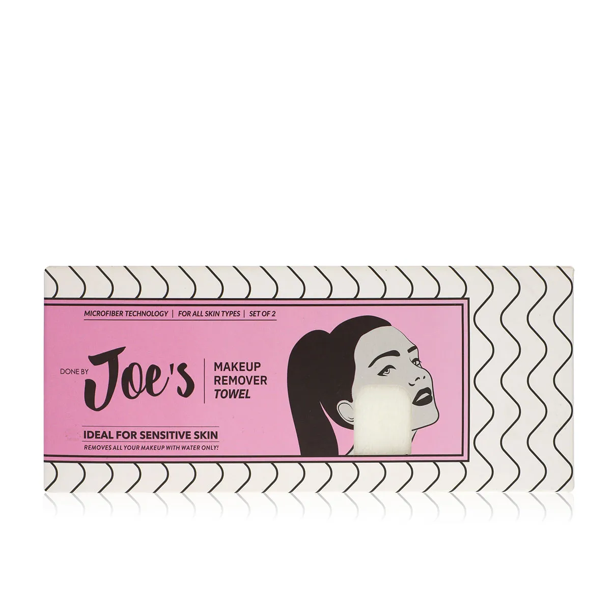 Makeup Removal Towel - Pink & White