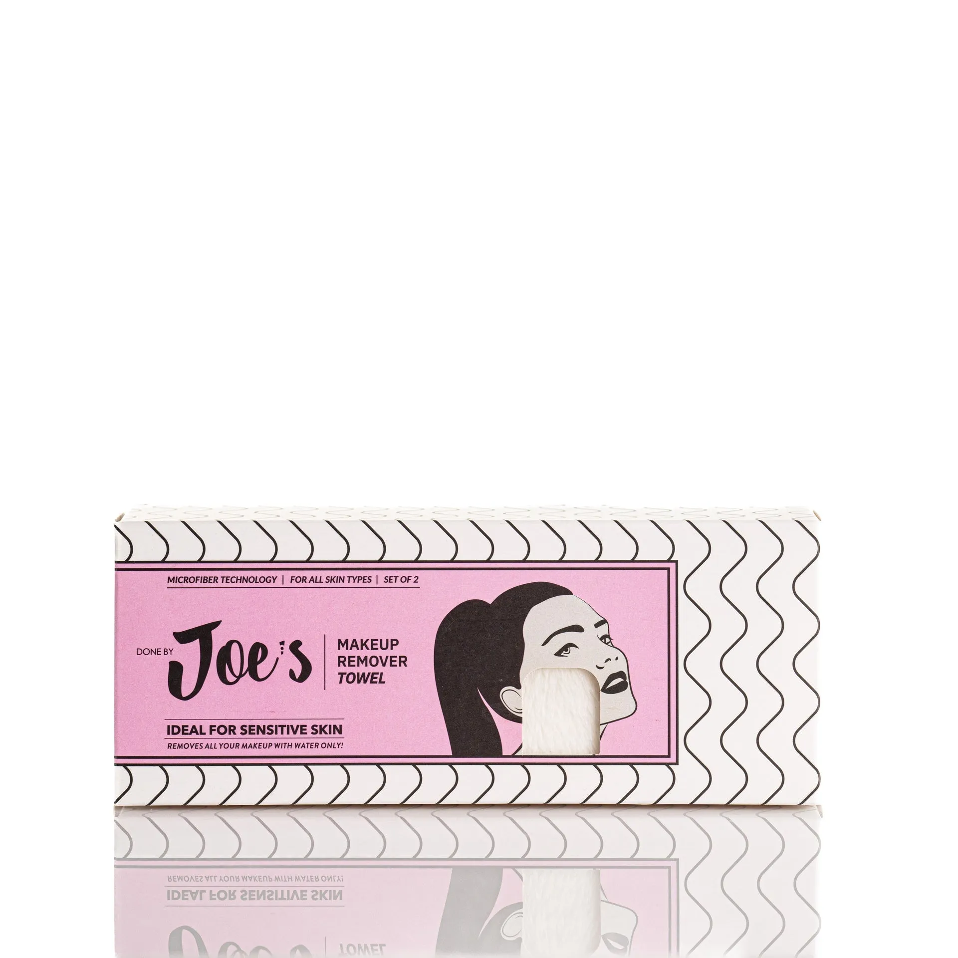 Makeup Removal Towel - Pink & White