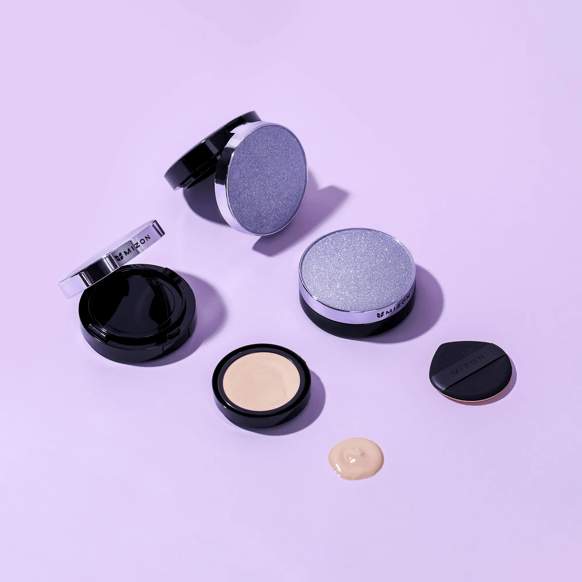 Mizon Vegan Collagen Cushion Korean Moisturizing & Whitening BB Foudation SPF38 PA   15g with Refill, 2 colors(#21/#23)