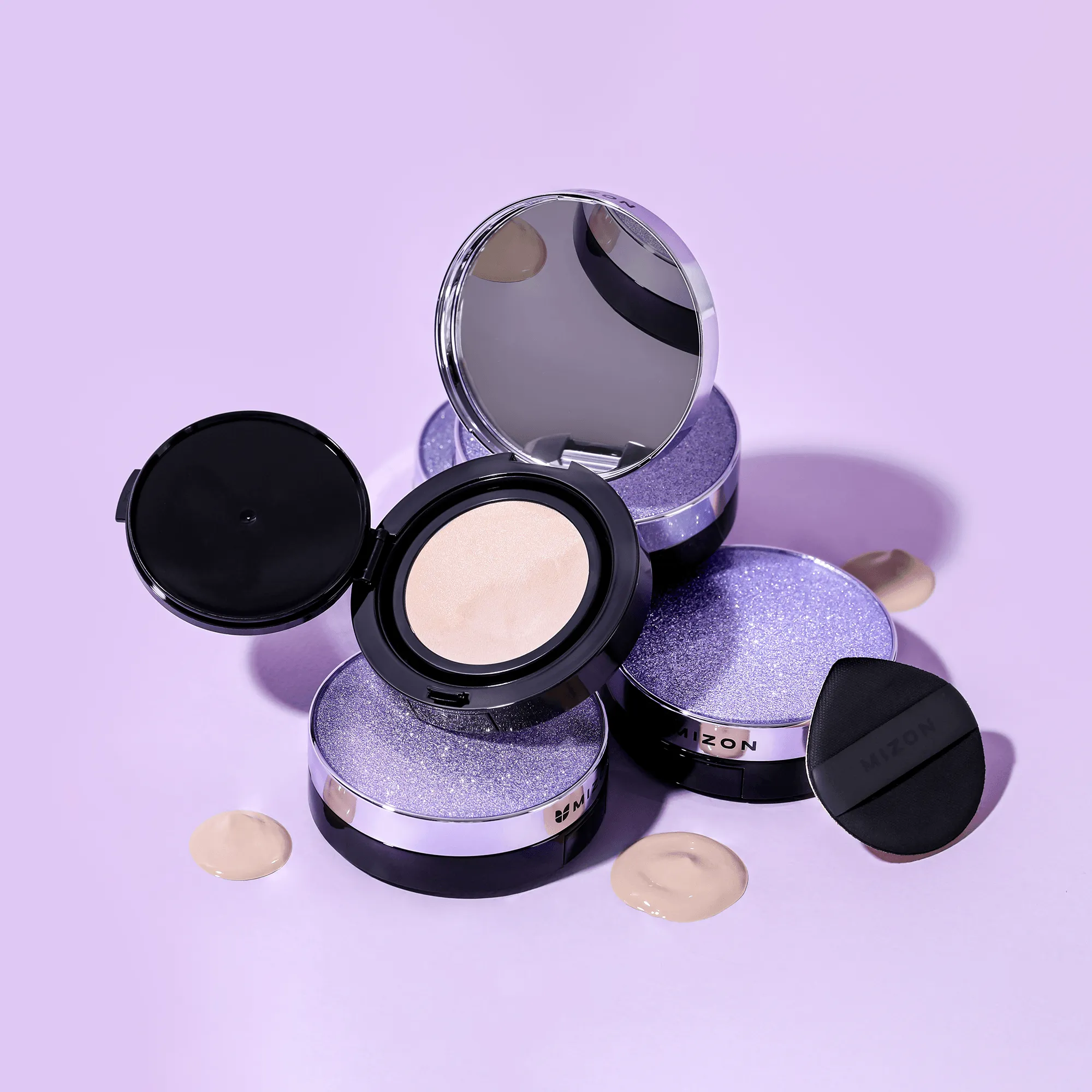 Mizon Vegan Collagen Cushion Korean Moisturizing & Whitening BB Foudation SPF38 PA   15g with Refill, 2 colors(#21/#23)