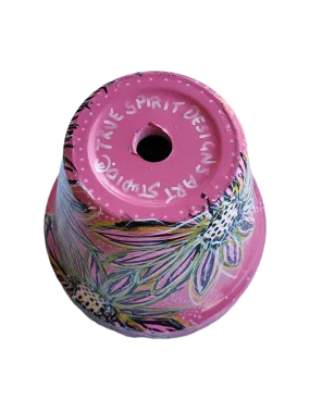 PLANTER POT Sunflower Pink 2 (15.5cm x 14cm approx.)