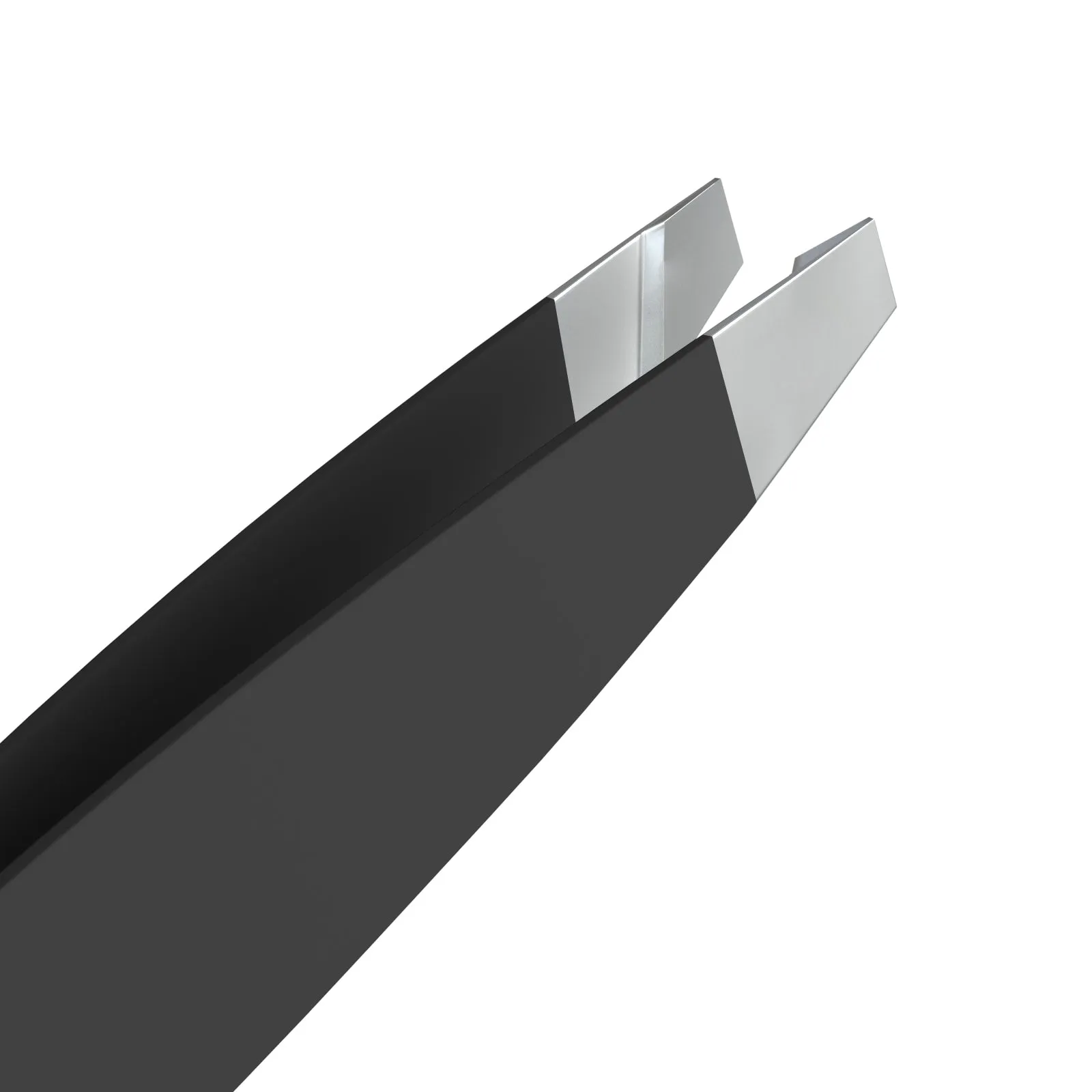 Slant Tip Tweezers |Stainless Steel | Black