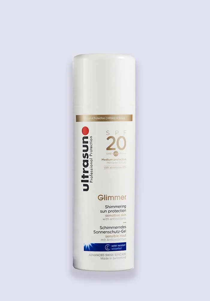Ultrasun Sensitive Glimmer Sun Protection SPF 20 150ml